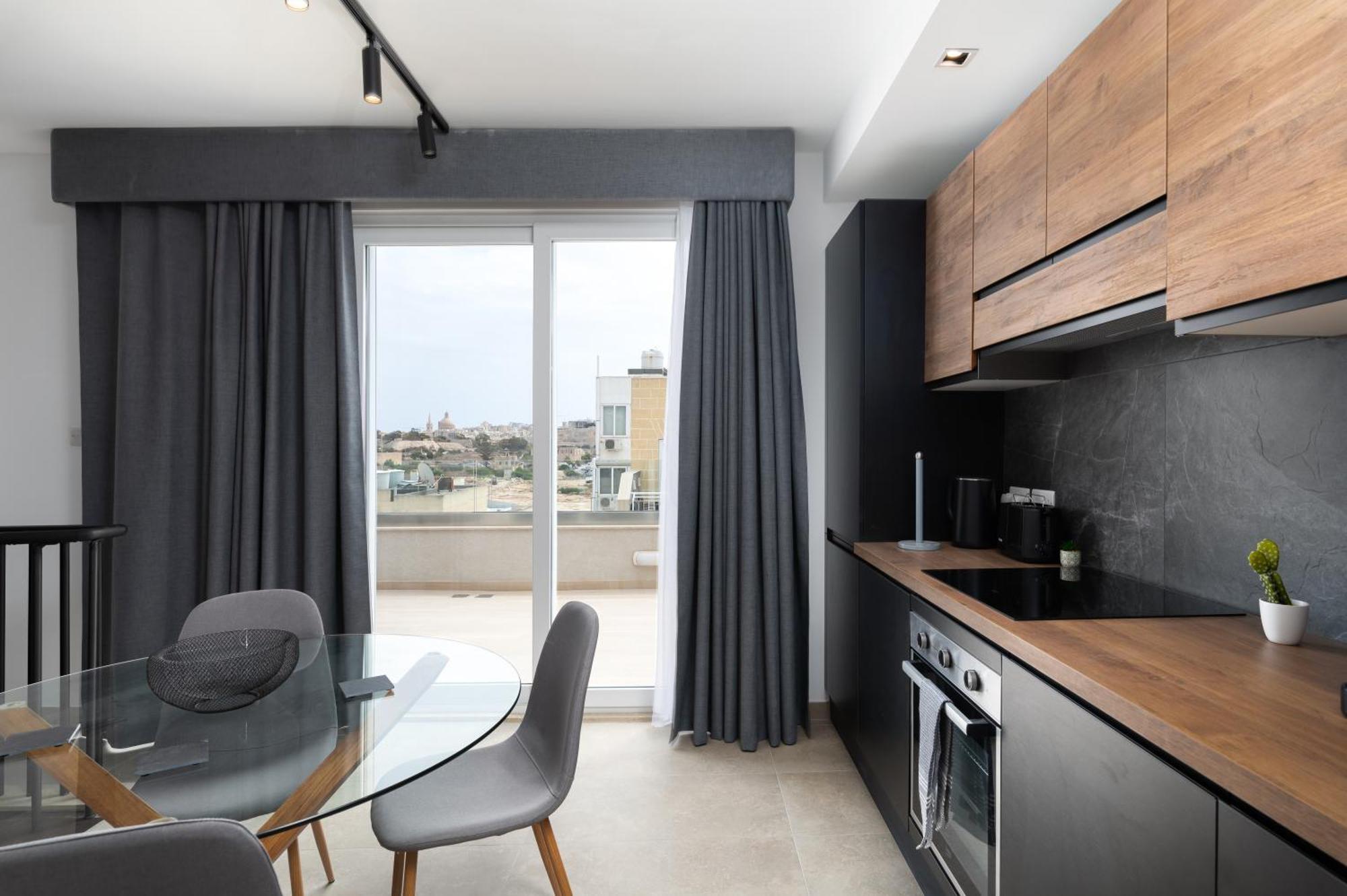Modern 2br Duplex Penthouse With Front Balcony And Large Terrace - Close To Saint Julians & Sliema Gzira